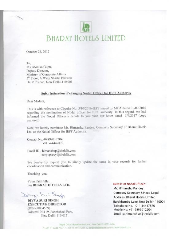 picture1_Himanshu Pandey Pdf 122064 | Nodal Officer Details Iepf