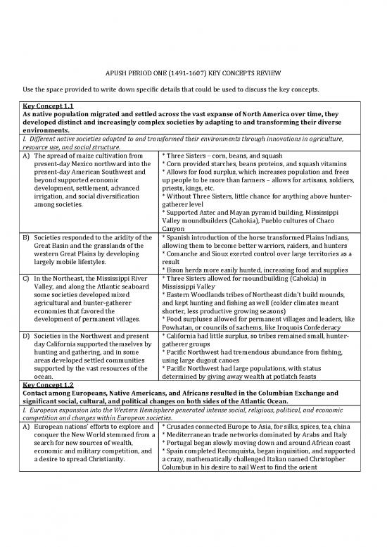 picture Maize Cultivation Pdf 122014 | Period One Key Concept Framework Filled In 2