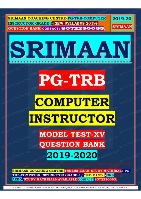 picture_Pgtrb Computer Instructor Trb Exam 2019 Model Question Paper 15