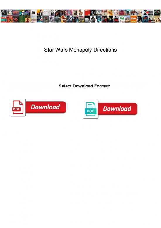 picture Monopoly Pdf 122344 | Star Wars Monopoly Directions