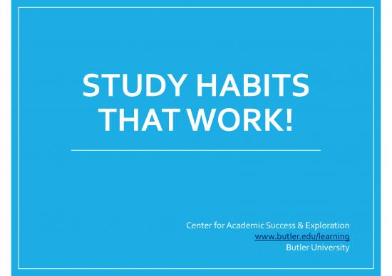 picture_Study Habits Pdf 121705 | Study Habits That Work Ppt Case 0
