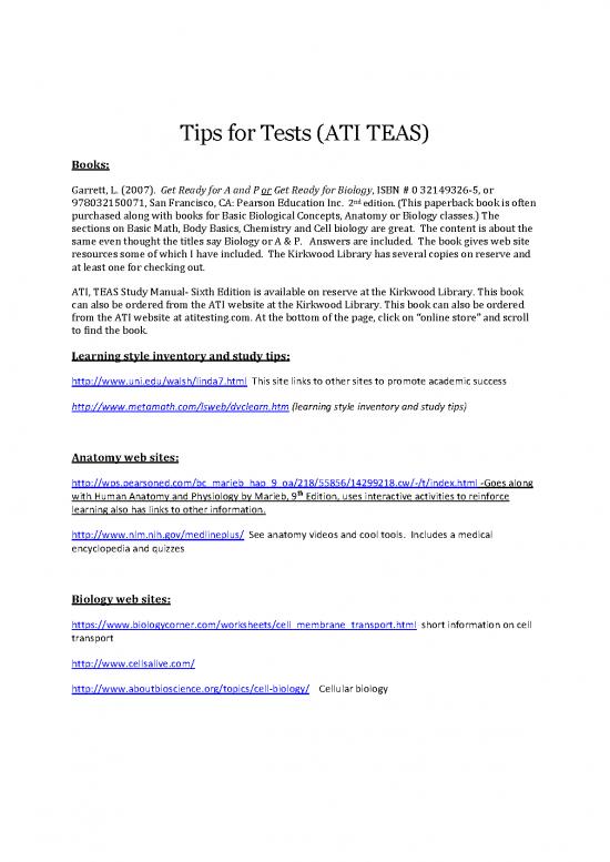 picture1_Teas Test Tip Sheet Updated Access
