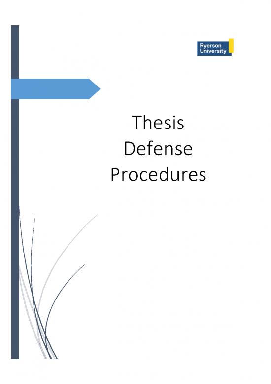 procedure of thesis defense
