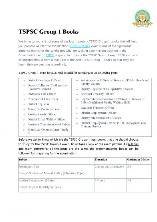 picture_Tspsc Group 1 Books