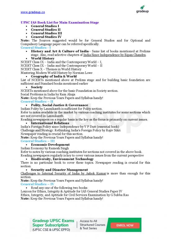 picture1_Ias Books Pdf 121098 | Upsc Cse Mains Examination Book List 19