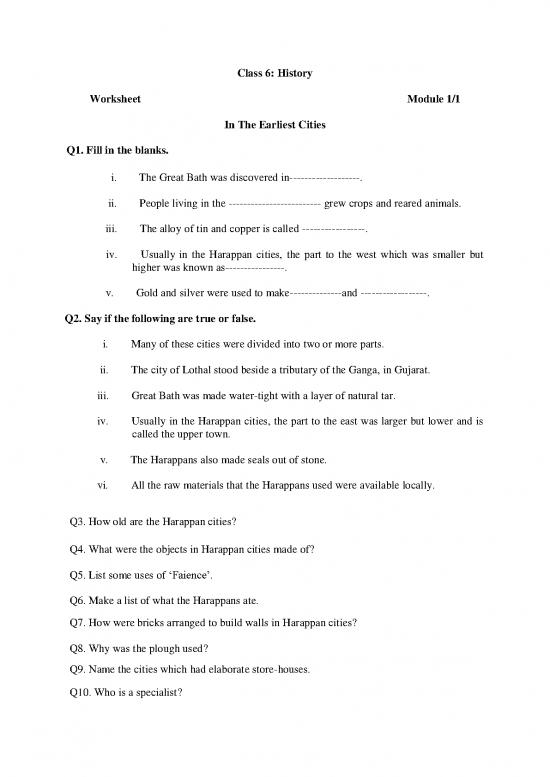 picture Water Bath Pdf 120534 | Vi History L03 M01 In Hte Earliest Cities Worksheet