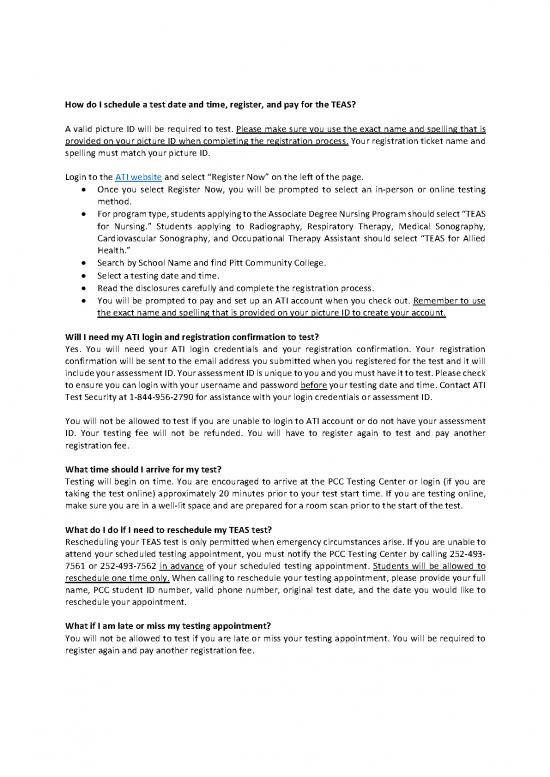 Academic Pdf 121481 Teas Testing Guide