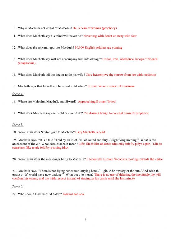 Study Guide Pdf 121899 Macbeth Act 5 Key