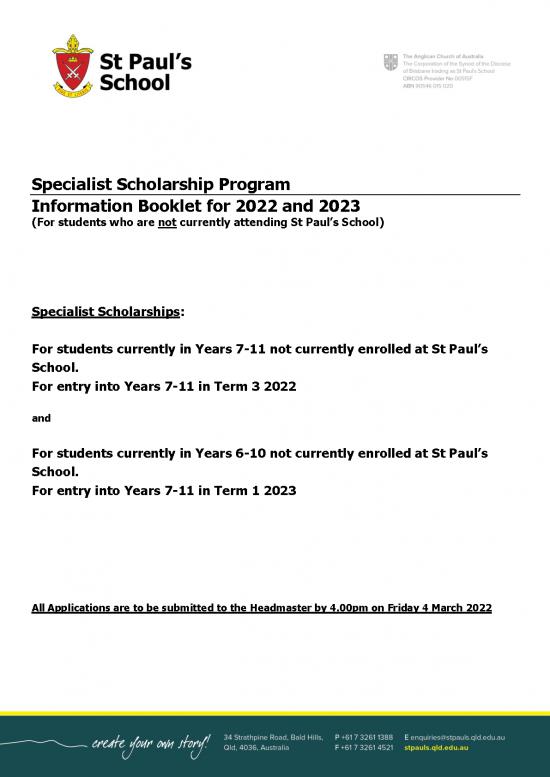 picture Journey Pdf 11237 | Specialist Scholarships Program 1 | Beasiswa 2023