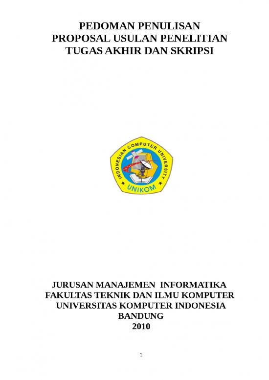 Contoh Usulan Penelitian 11306 | Template Pengusulan Proposal