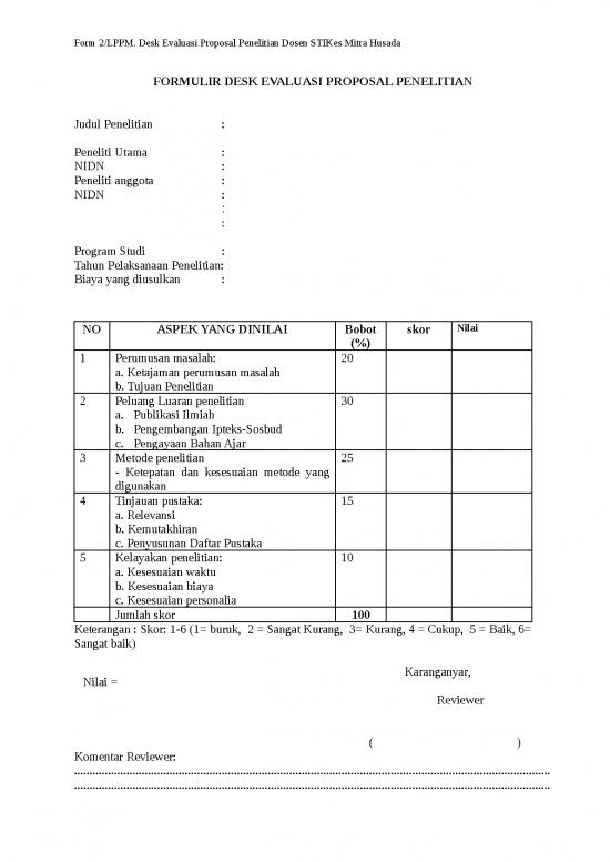 picture_Contoh Metode Penelitian 11396 | Formulir Desk Evaluasi Proposal Penelitian | Proposal File