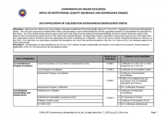 picture Excel Sheet Download 11450 | 2019 Autonomous Deregulated Forms For College | Sample Application
