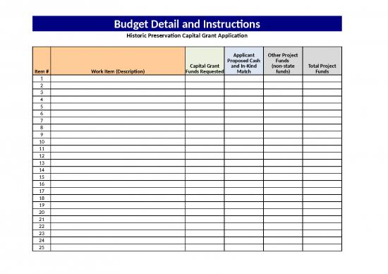 Excel Sheet Download 11505 | Sample Budget Capital Grants | Sample ...