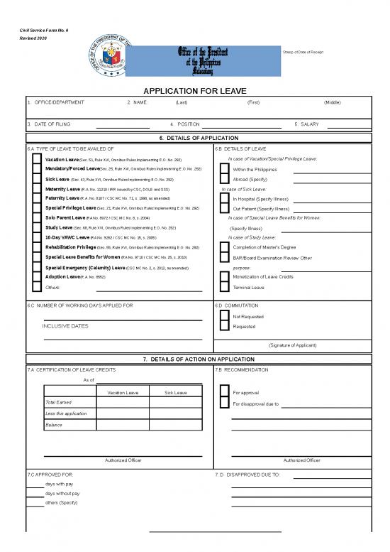 picture Salary Format In Excel Free Download 11513 | Application For Leave | Sample Application