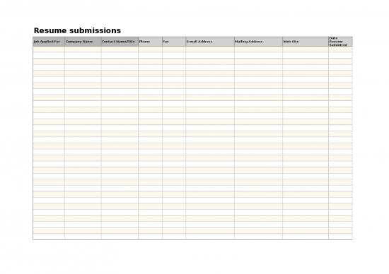 picture1_Excel Sheet Download 11645 | Job Log Submission Tracker | Sample Application
