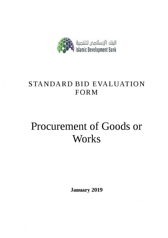 picture Ms Word Award Template 11927 | Isdb   St Evaluation Report Goods And Works  Jan2019   W Mark Ups | Sample Submission