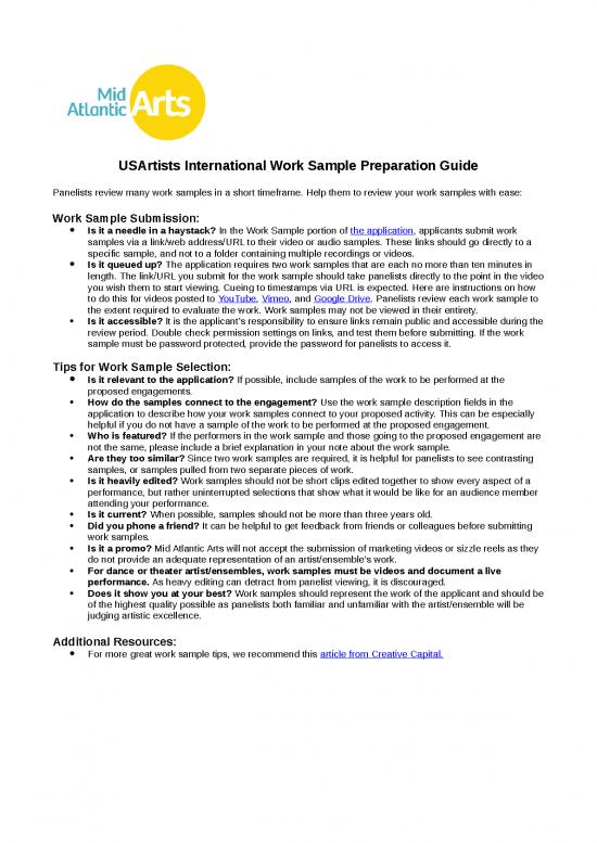 picture Work Spreadsheet 11942 | Work Sample Preparation Guide Fy23 | Sample Submission