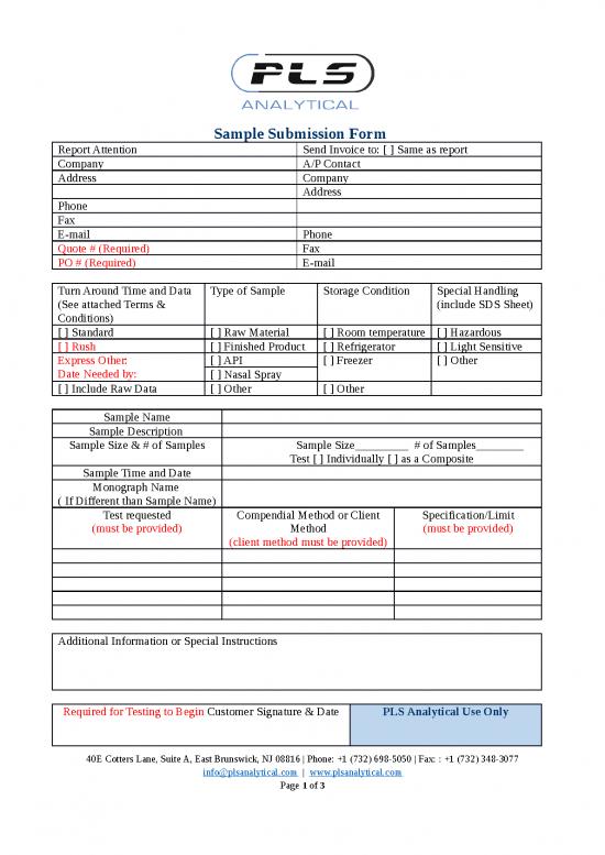 picture Company Presentation Template 11969 | Sample Submission Form | Sample Submission