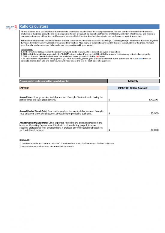 picture Excel Sheet Download 12034 | Ratios Calculator | Business Form Tools