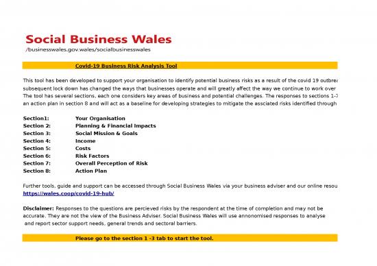 picture Excel Sheet Download 12061 | Copy Of Covid Business Risk Analysis Tool V2 | Business Form Tools