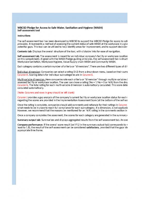 picture1_Excel Sheet Download 12112 | Wbcsd Revised Self Assessment Tool Final 1 | Business Form Tools