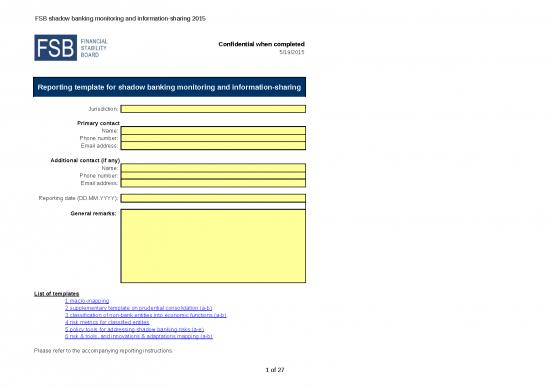 picture Excel Sheet Download 12179 | Shadow Banking Reporting Templates 2015 | Business Form Tools