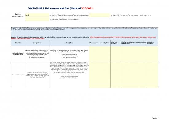 picture_Excel Sheet Download 12222 | Covid19 Nps Risk Assessment Tool 3 10 22 | Business Form Tools