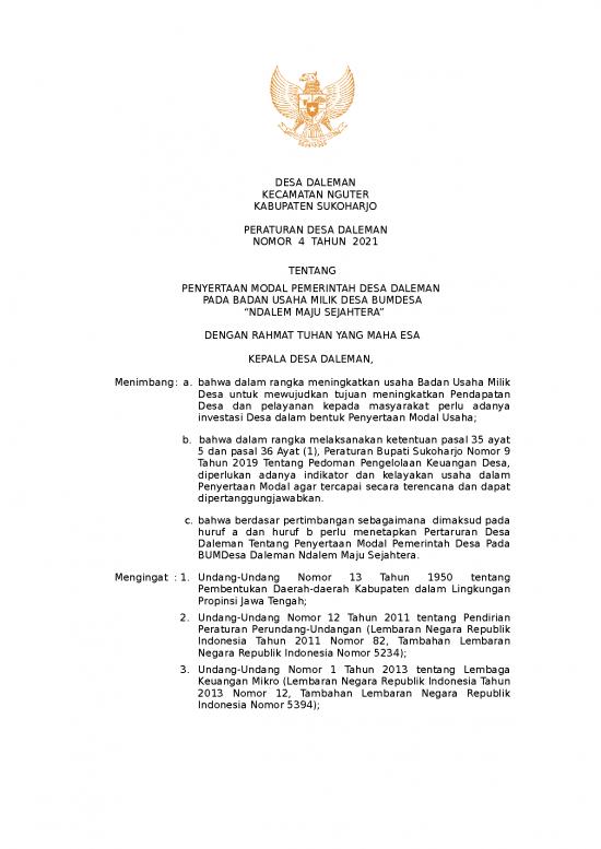 picture_Presentasi Usaha 12330 | Penyertaan Modal Pemerintah Desa Daleman Pada Badan Usaha Milik Desa Bumdesa Ndalem Maju Sejahtera 2021 Fz7c2ijhk | Literatur Keorganisasian Bumdes