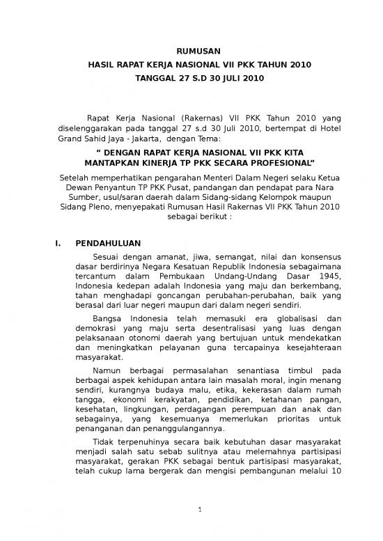 picture_Penetapan Hasil Rakernas Vii Pkk Tahun 2010