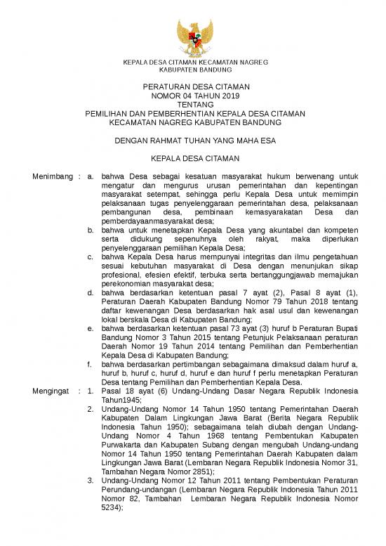 picture_Pilkades - Pemilihan Kepala Desa Id 12469 | Perdes Pilkades Desa Citaman