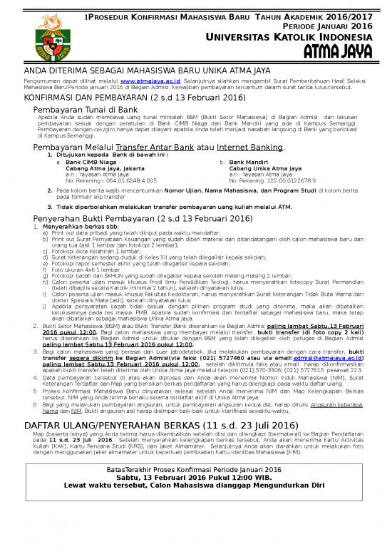 picture File - Surat Pemberitahuan Id 12657 | Prosedur Konfirmasi Pmb 2016 Gel 2