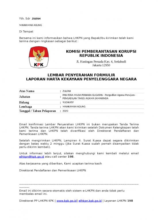 picture_Laporan Doc 12684 | Bukti Pengiriman Lhkpn Zulfa