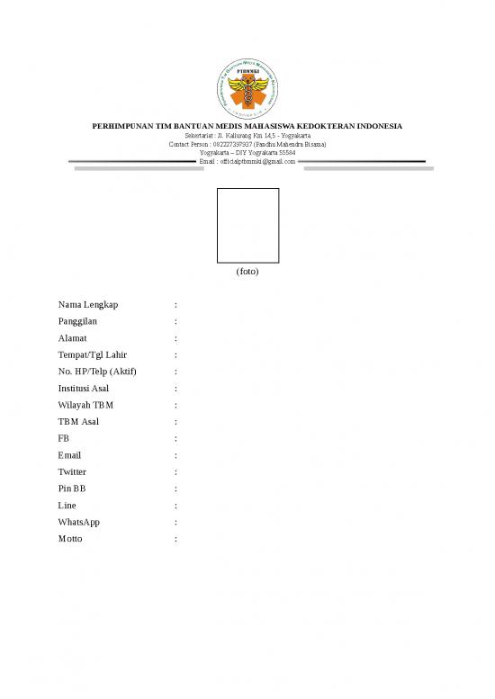 picture1_Diy Flyer Template Free 12687 | Form Registrasi Calon Bpp Ptbmmki 2018 2019 New