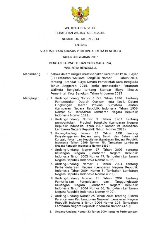 picture_Perwal Nomor 36 2014 Ttd Standar Biaya Khusus Pemerintah Kota Bengkulu