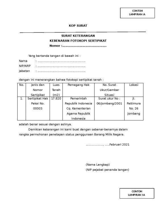 picture_File - Surat Keterangan Id 12965 | Contoh Lampiran