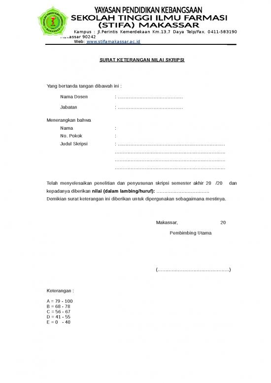 picture File - Surat Keterangan Nilai Id 12983 | Surat Keterangan Nilai Skripsi