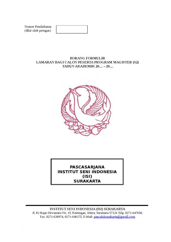 picture Lampiran Karya Ilmiah 13139 | Borang Formulir Calon Mahasiswa Baru S2 Tahun 2022