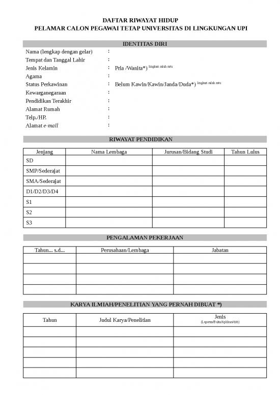 picture File - Laporan Pelatihan Id 13276 | Format Cv Surat Pernyataan Lamaran Rekomendasi 2018