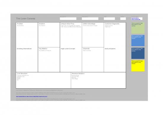 business model canvas excel free download