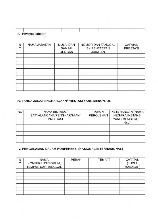 File - Daftar Riwayat Hidup Id 13279 | Formulir Lampiran B Daftar ...