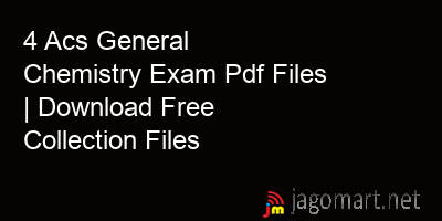 picture 4 Acs General Chemistry Exam Pdf Files | Download Free Collection Files