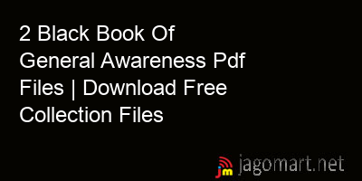 picture 2 Black Book Of General Awareness Pdf Files | Download Free Collection Files