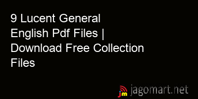 picture 9 Lucent General English Pdf Files | Download Free Collection Files