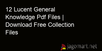 picture 12 Lucent General Knowledge Pdf Files | Download Free Collection Files