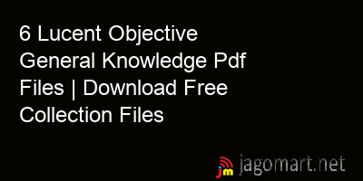 picture 6 Lucent Objective General Knowledge Pdf Files | Download Free Collection Files