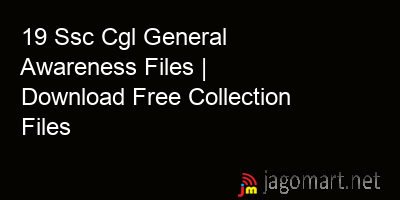 picture 19 Ssc Cgl General Awareness Files | Download Free Collection Files