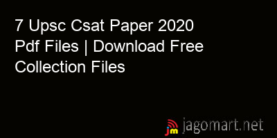 picture 7 Upsc Csat Paper 2020 Pdf Files | Download Free Collection Files