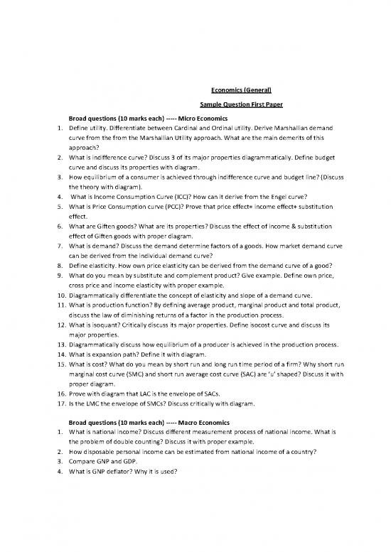 picture_Economics Pdf 125332 | 1475646381economics  Model Questions