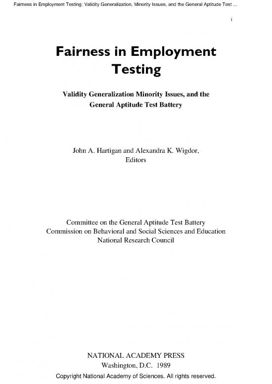 picture General Aptitude Pdf 125092 | 1989 Hartigan Fairnessinemploymenttesting