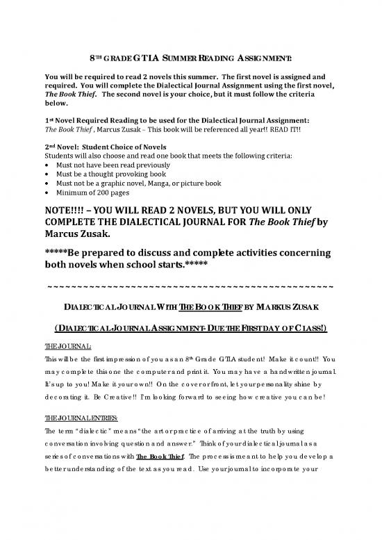 picture_2014 8th Gt La Summer Reading Assignment